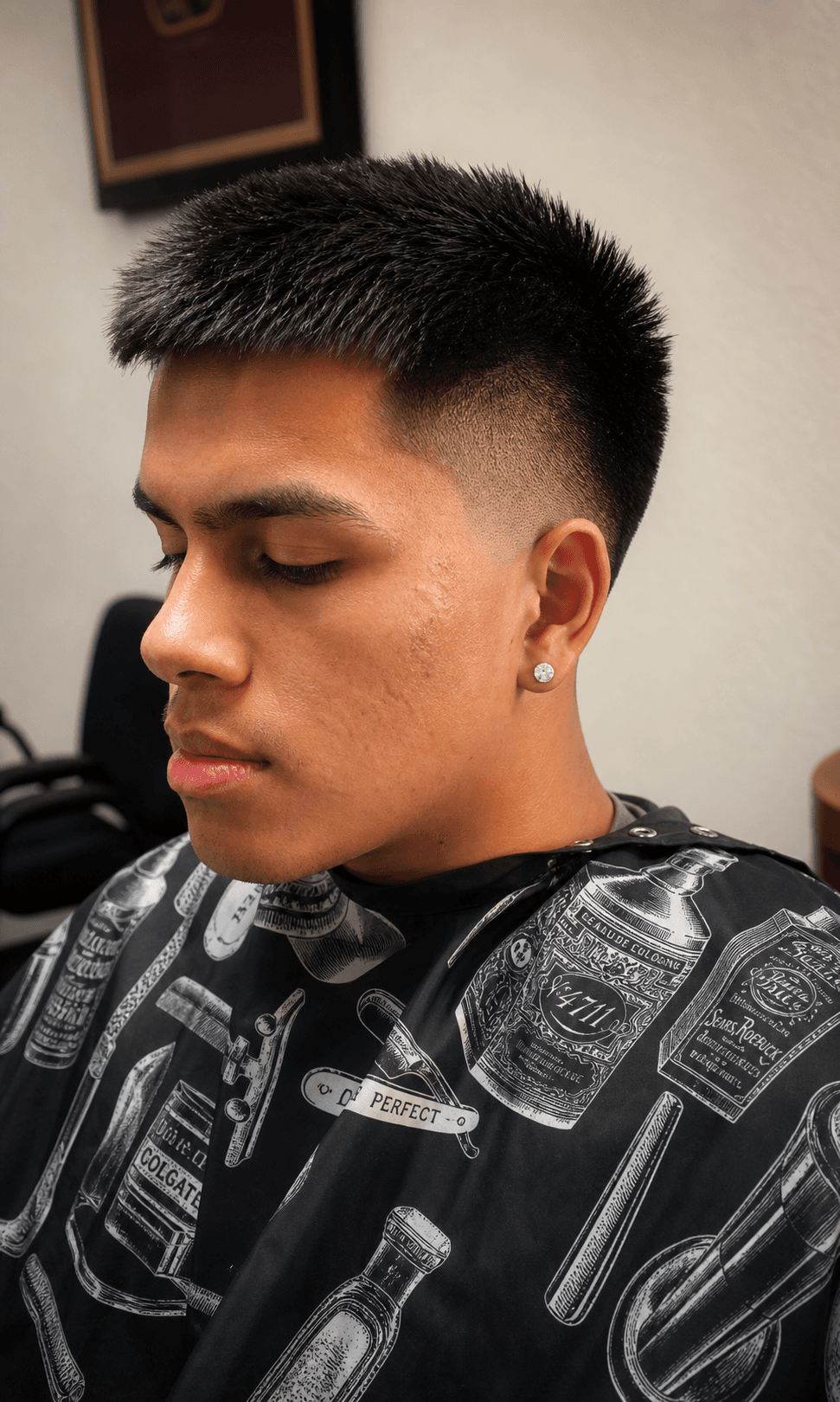 Fresh client finish and barber proof